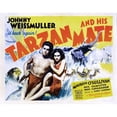 thumbnail image 1 of Tarzan And His Mate Us Poster From Left: Johnny Weissmuller Maureen O'Sullivan 1934. Movie Poster Masterprint, 1 of 2