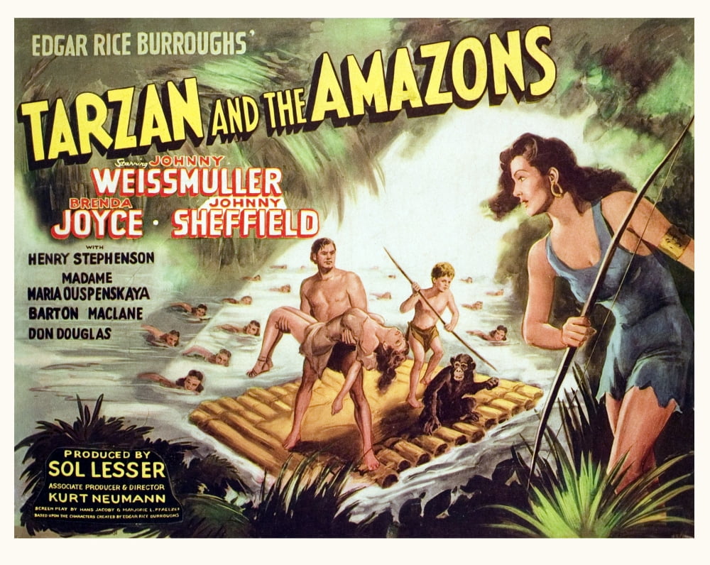 Tarzan And The Amazons Canvas Art - (28 x 22)