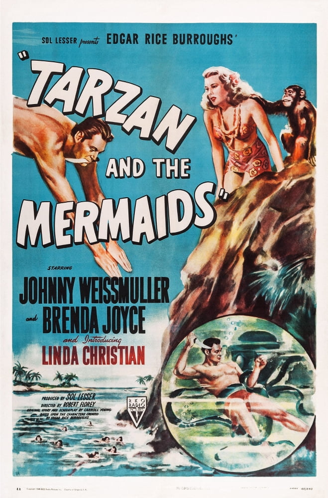 Tarzan And The Mermaids Canvas Art - (11 x 17)