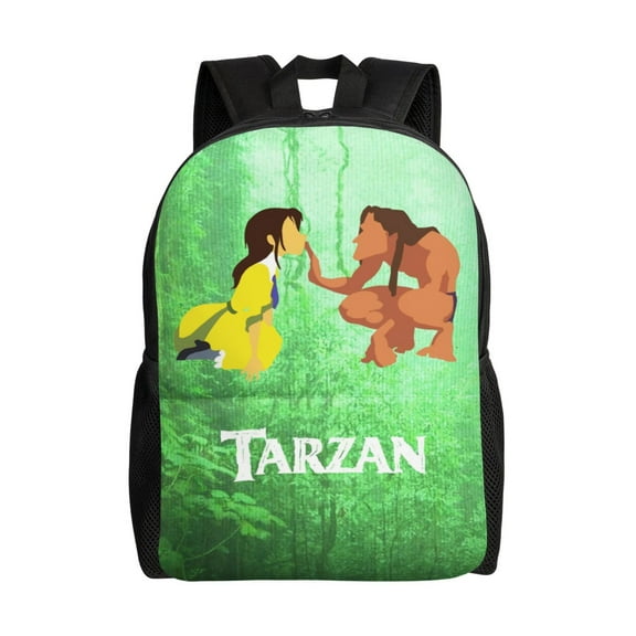 Tarzan Backpack Fashion Casual Unisex Laptop Computer Daily Bookbag Cartoon School Hiking Work Business Travel Daypacks
