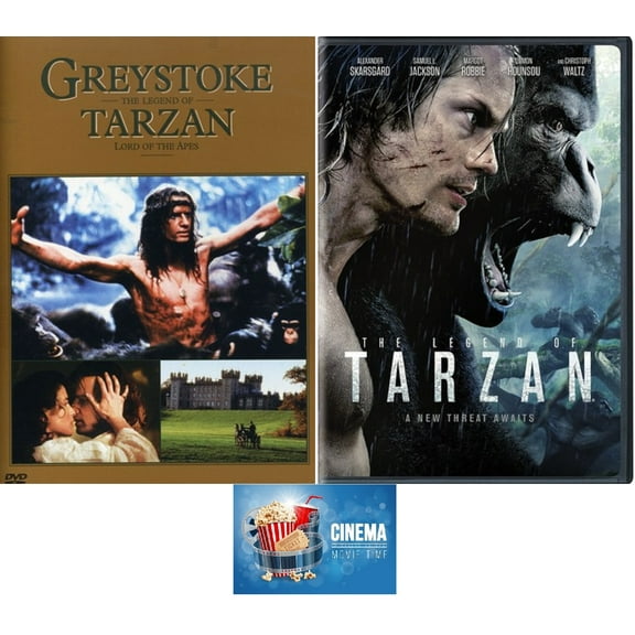 Tarzan DVD Double Feature Greystoke & The Legend Of Tarzan Includes Glossy Print Cinema Movie Time Art Card