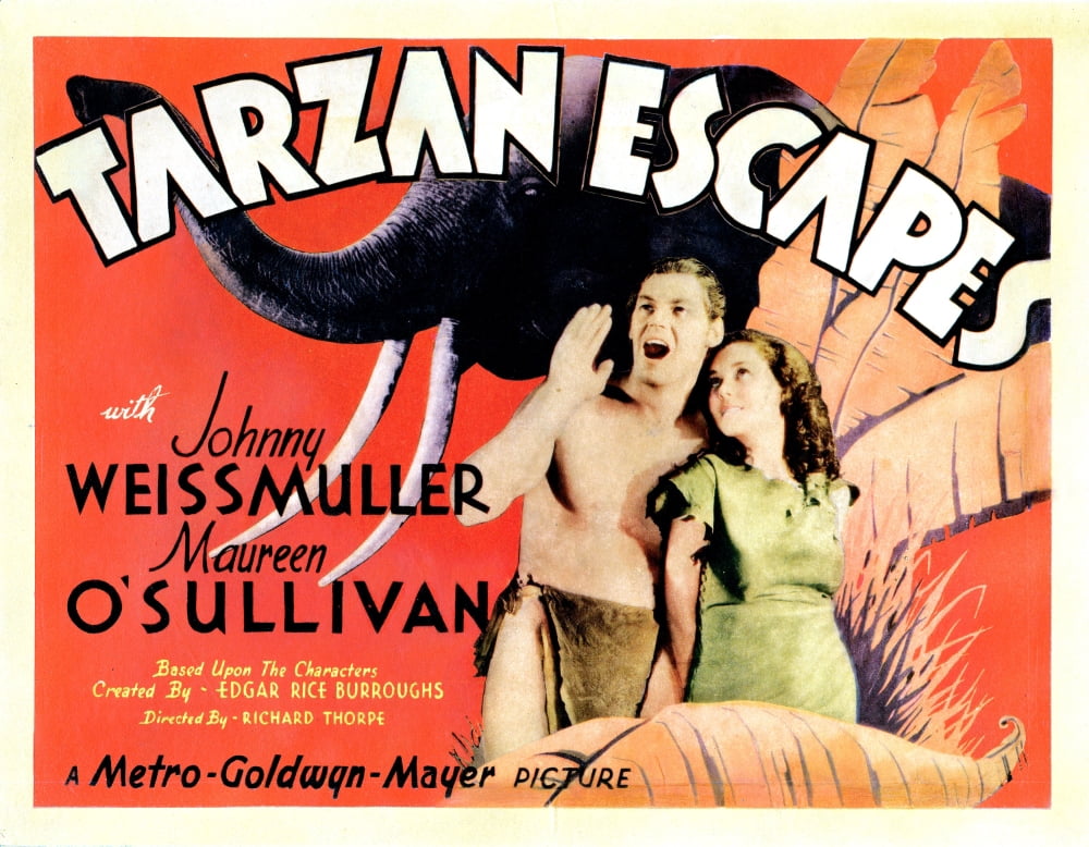 Tarzan Escapes Canvas Art - (28 x 22)
