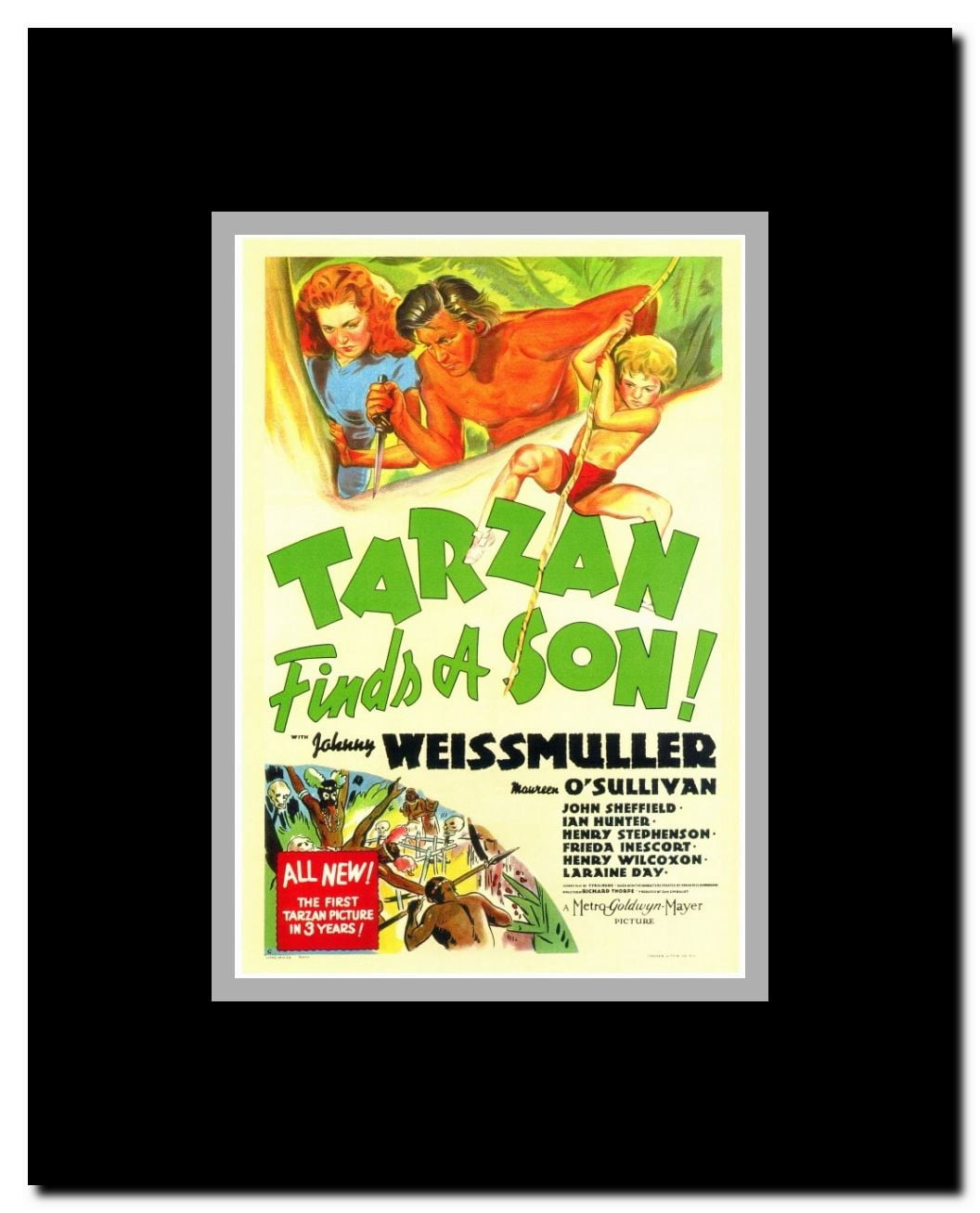 Tarzan Finds a Son Framed Movie Poster