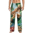 thumbnail image 1 of Tarzan Men's Pajama Pants, Soft All Over Print Casual Drawstring Lounge PJs Pant with Pockets, Comfy Loose Sleep Bottoms Trousers, 1 of 8