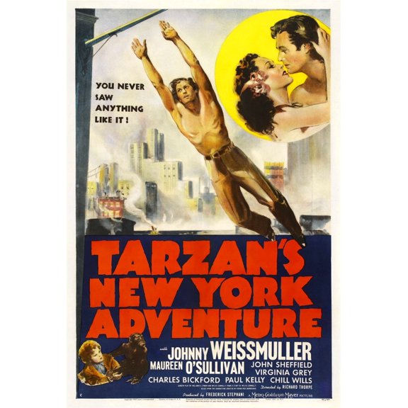 Tarzan'S New York Adventure Movie Poster Masterprint