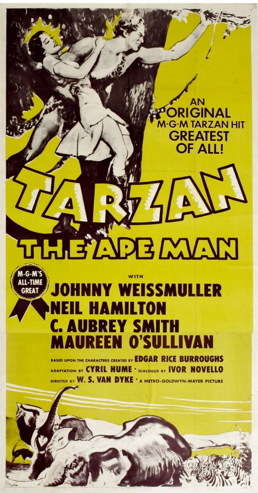 Tarzan The Ape Man Canvas Art - (11 x 17)