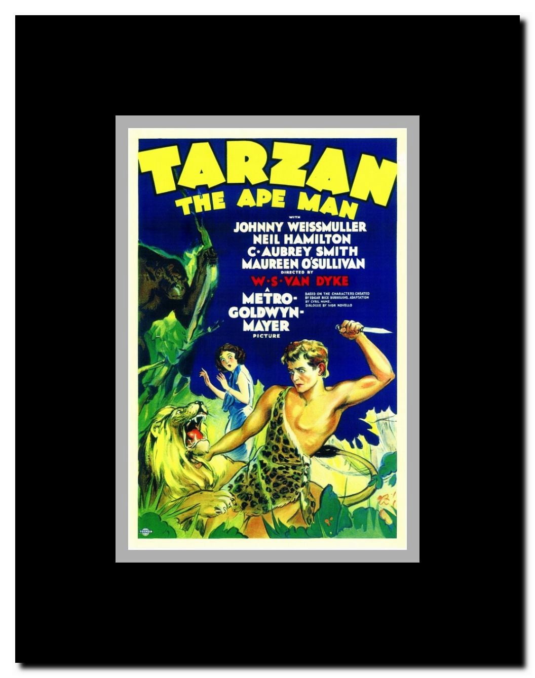 Tarzan The Ape Man Framed Movie Poster