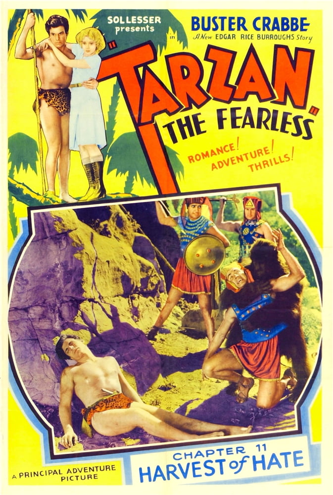 Tarzan The Fearless Canvas Art -  (11 x 17)