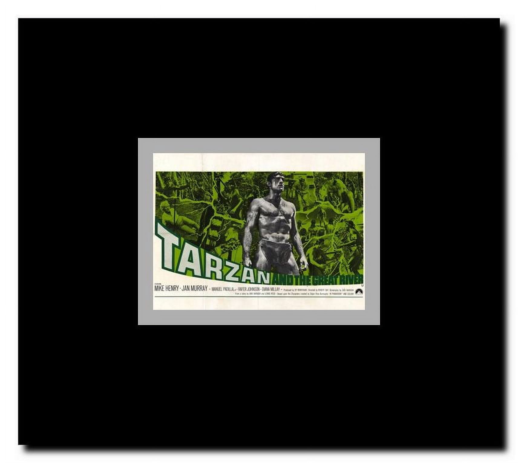 Tarzan and the Great River c.1967 - style B Framed Movie Poster