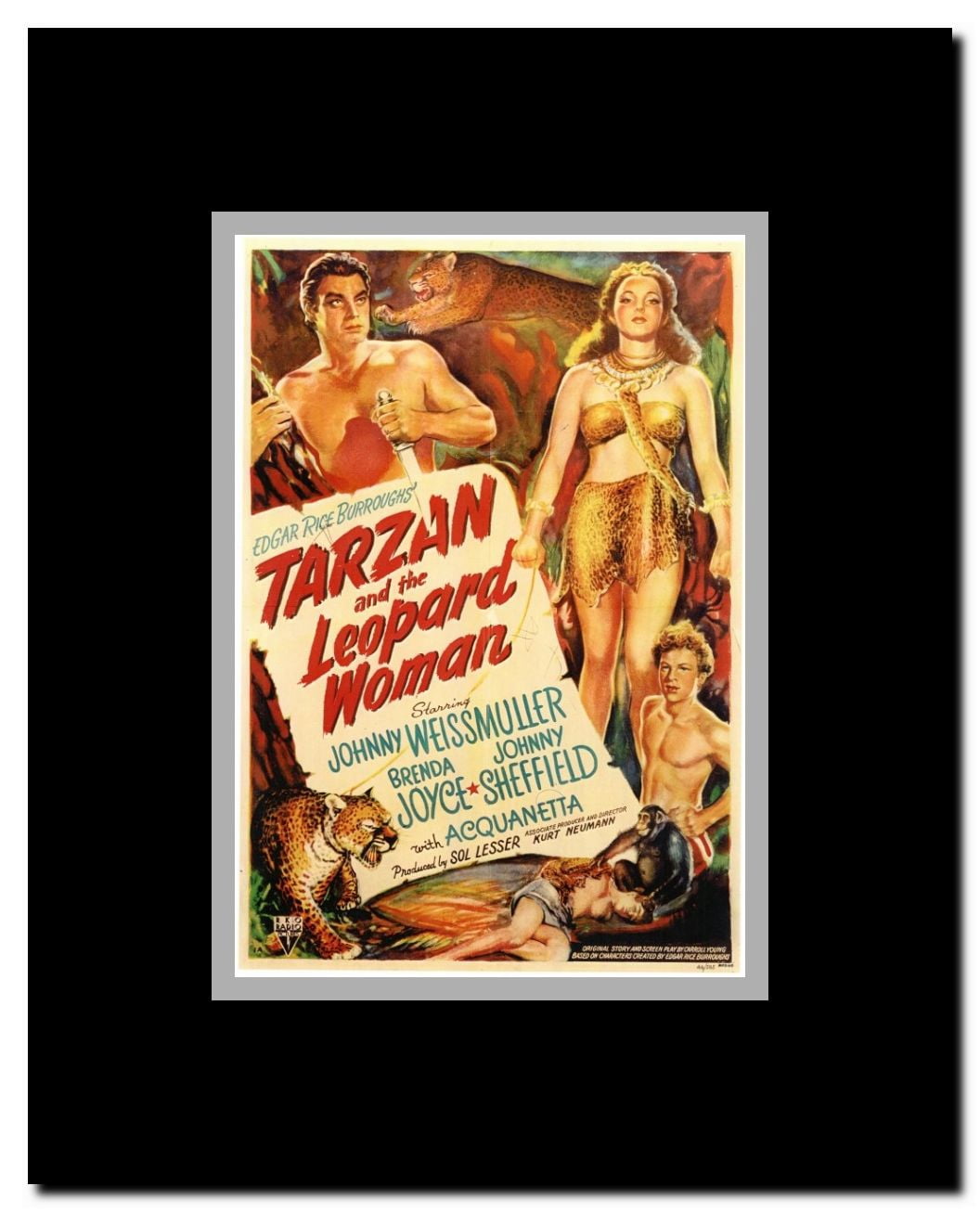 Tarzan and the Leopard Woman Framed Movie Poster
