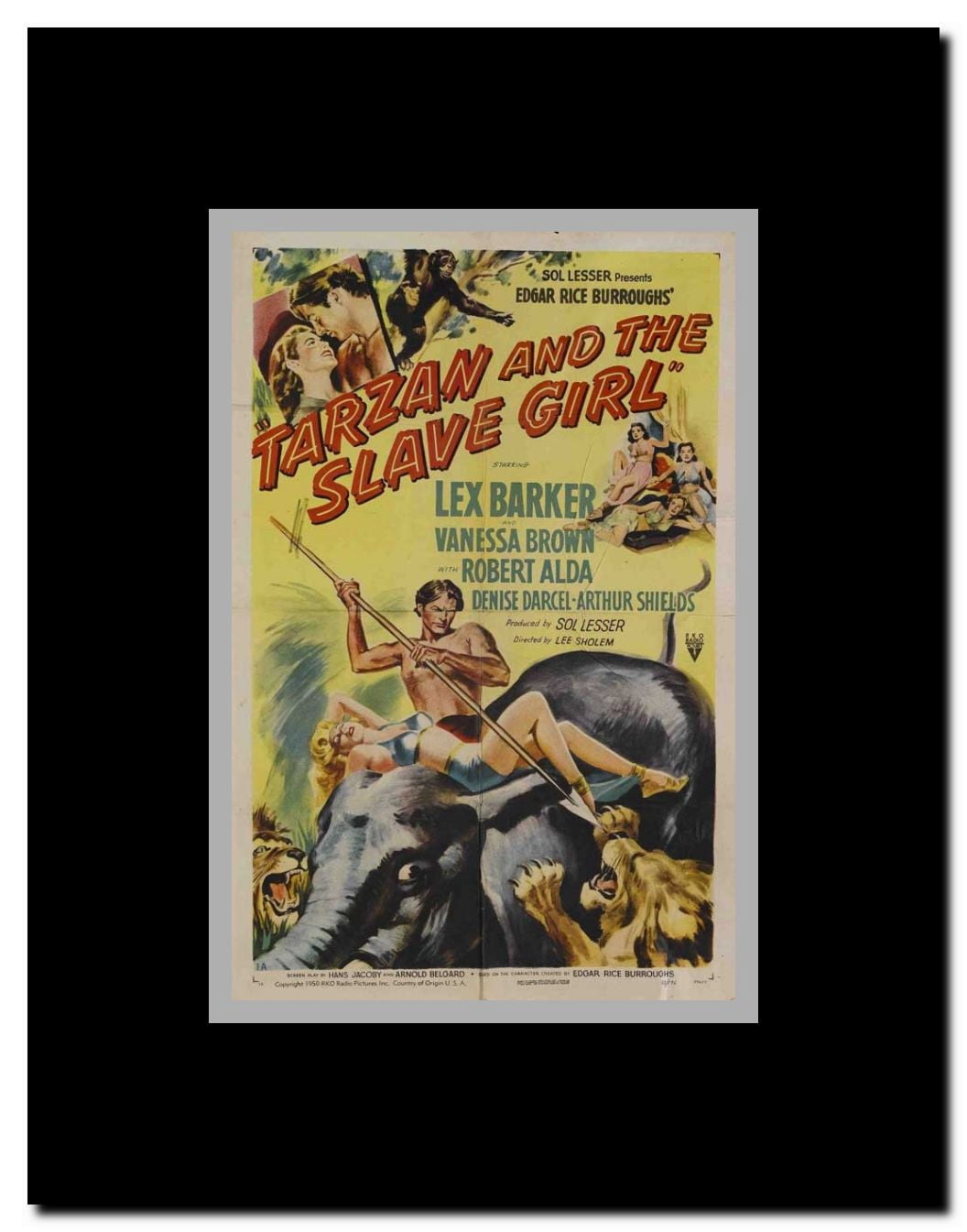 Tarzan and the Slave Girl Framed Movie Poster