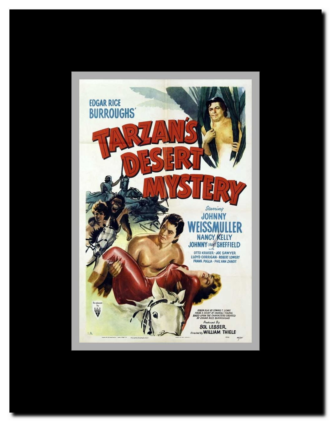 Tarzan's Desert Mystery Framed Movie Poster