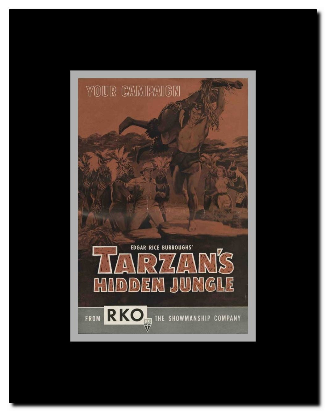 Tarzan's Hidden Jungle Framed Movie Poster