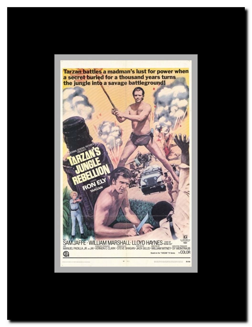 Tarzan's Jungle Rebellion c.1970 Framed Movie Poster