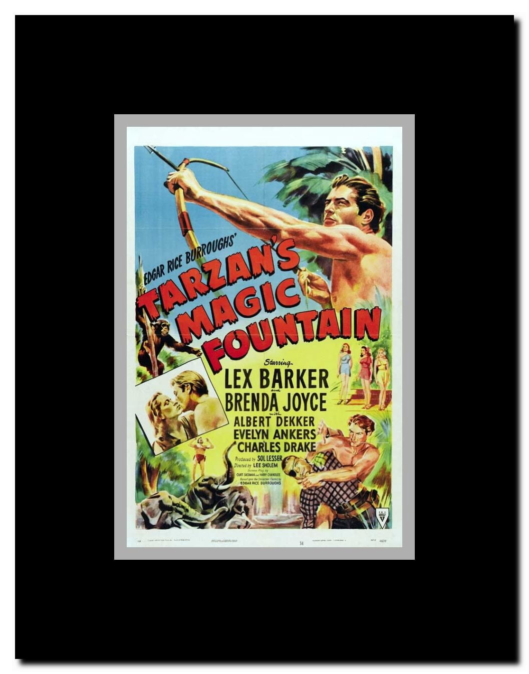 Tarzan's Magic Fountain Framed Movie Poster