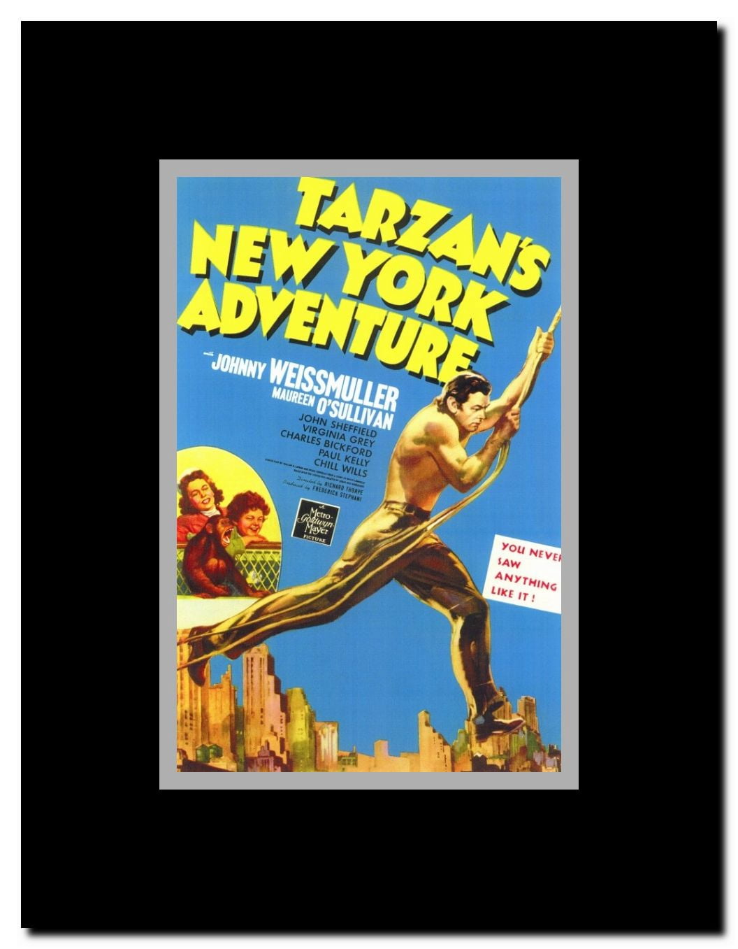 Tarzan's New York Adventure Framed Movie Poster