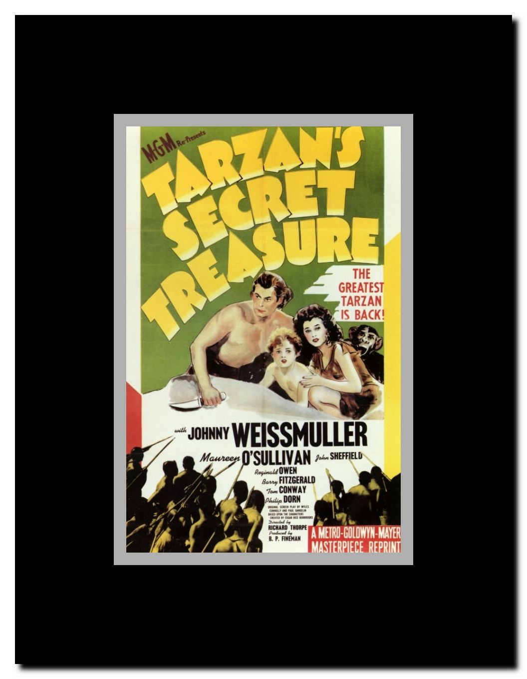 Tarzan's Secret Treasure Framed Movie Poster