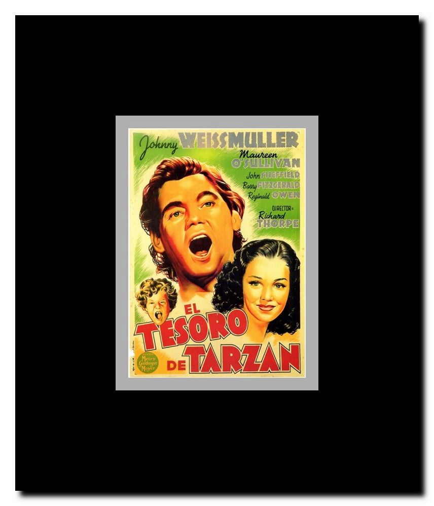 Tarzan's Secret Treasure c.1941 (Spanish) - style A Framed Movie Poster