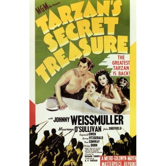 Tarzan's Secret Treasure, c.1941 - style A Movie Poster (11 x 17)
