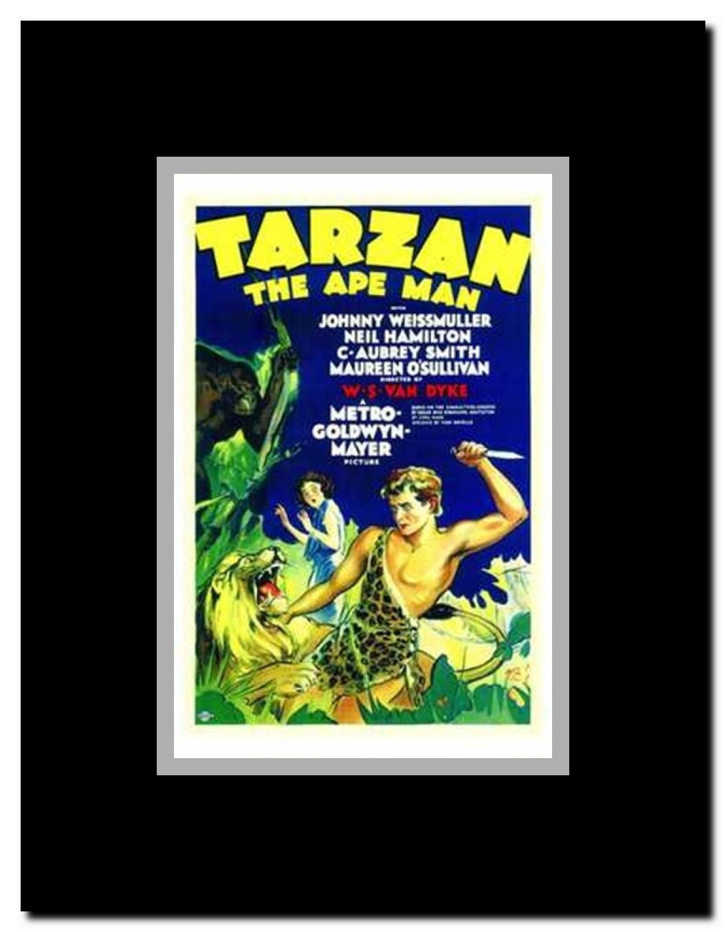 Tarzan the Ape Man c.1932 - style A Framed Movie Poster