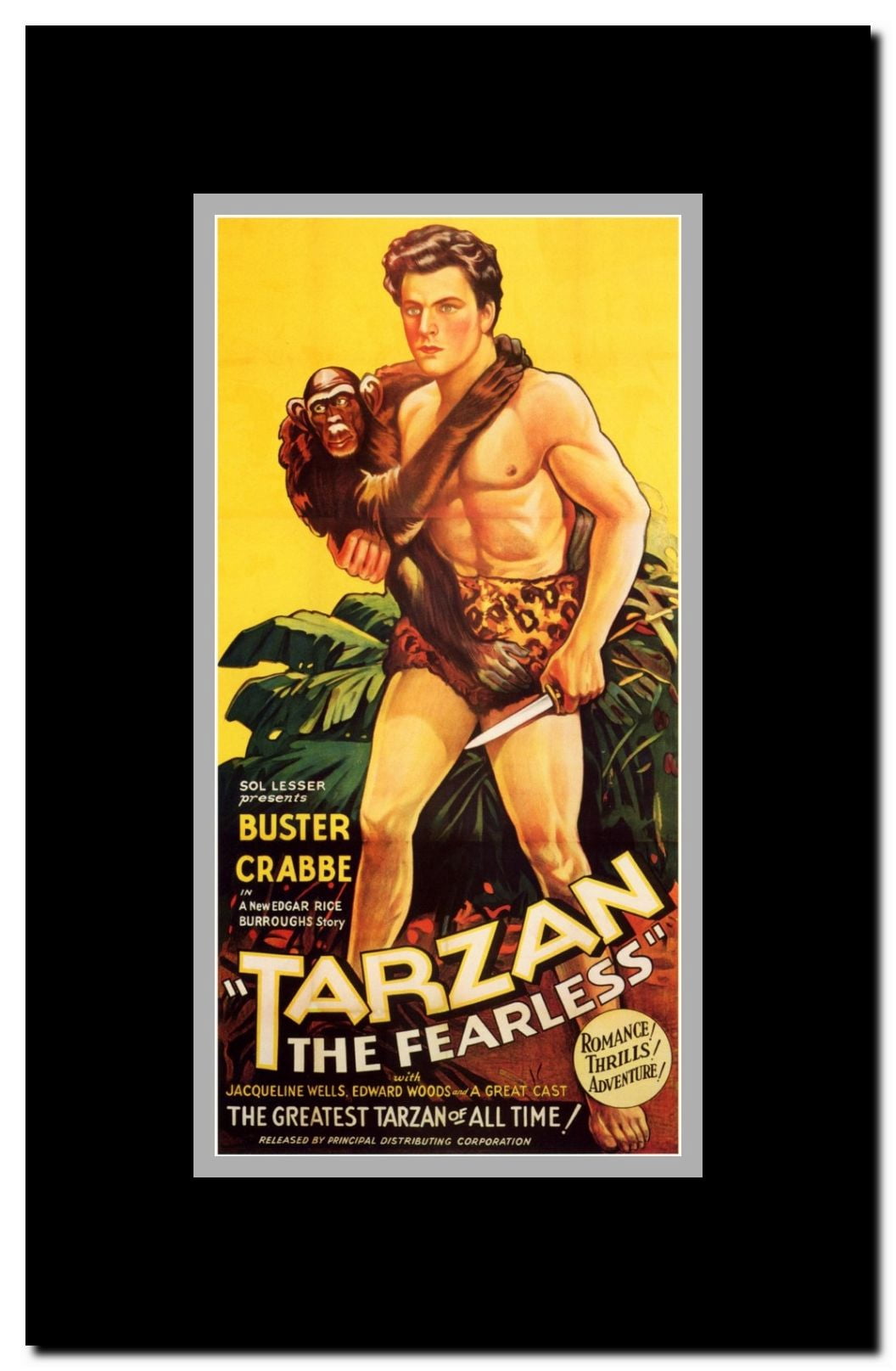 Tarzan the Fearless Framed Movie Poster