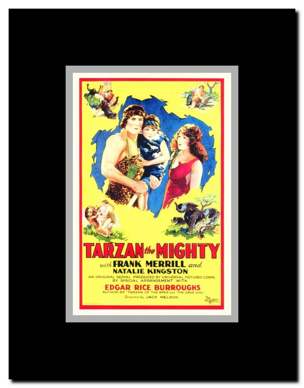 Tarzan the Mighty Framed Movie Poster