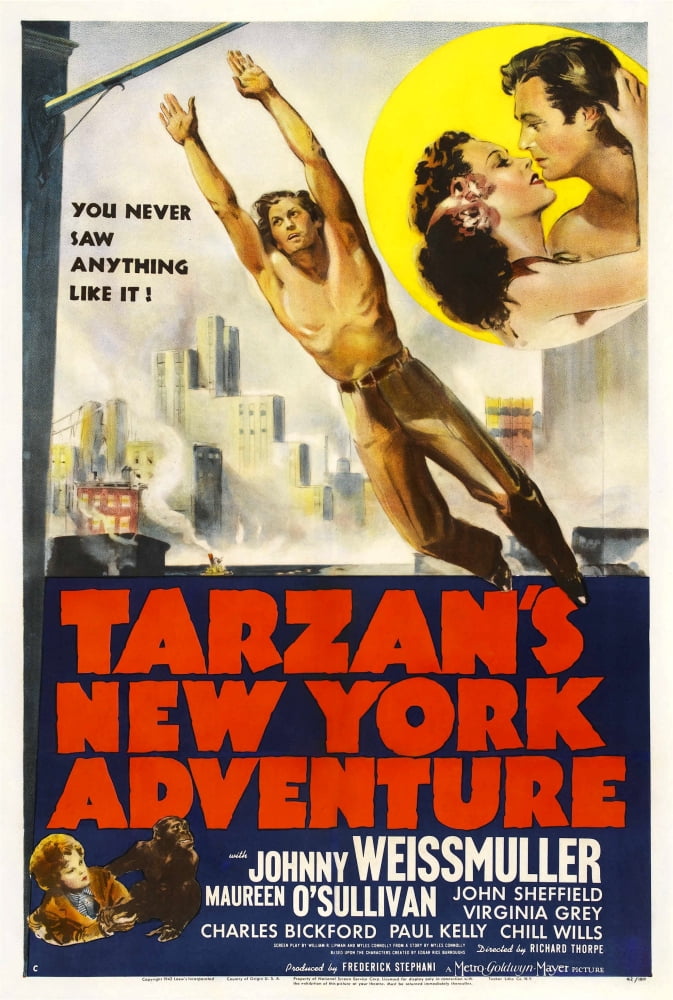 TarzanS New York Adventure Canvas Art - (24 x 36)