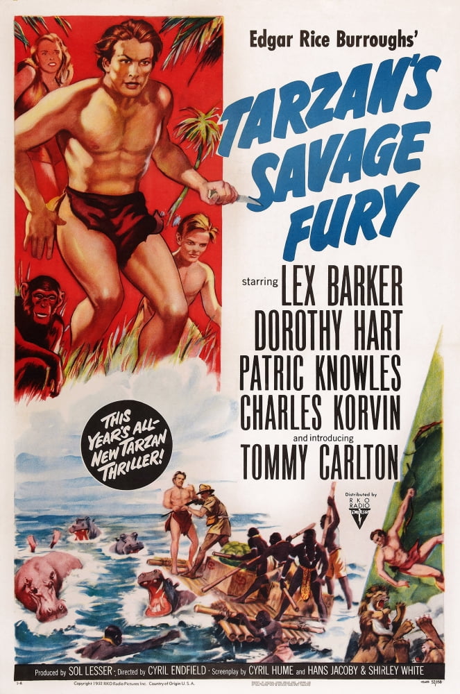 TarzanS Savage Fury U Canvas Art - (24 x 36)