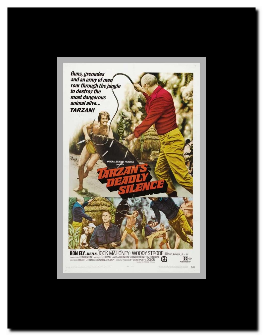 Tarzans Deadly Silence Framed Movie Poster