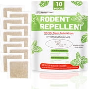 Tasajee 10 Pouches Rodent Repellent - Mice Repellent Indoor/Outdoor - Moth Balls for Rodents, Mouse Repellent Peppermint, Keep Mice Away, Peppermint to Repel Mice and Rats, Rat Repellent for House