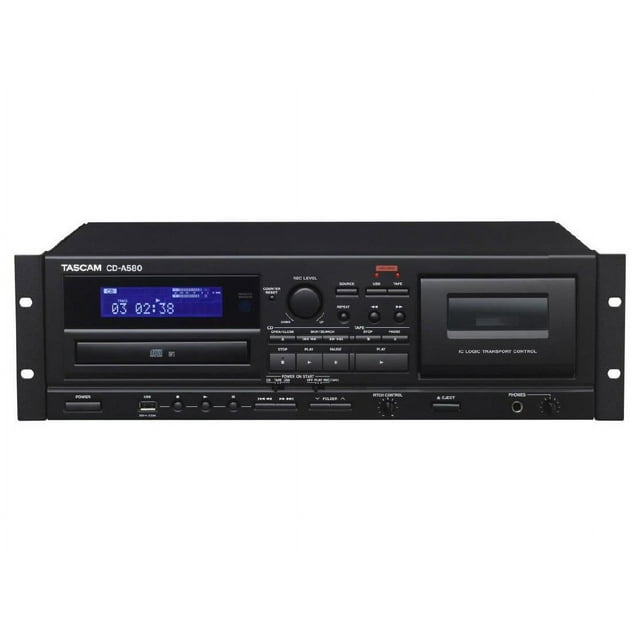 Tascam CD-A580 Cassette/CD/USB MP3 Player Recorder