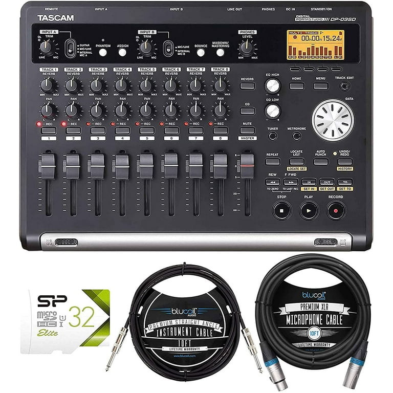 DP-03SD Tascam DP-03SD 8-Track Digital Portastudio Bundle