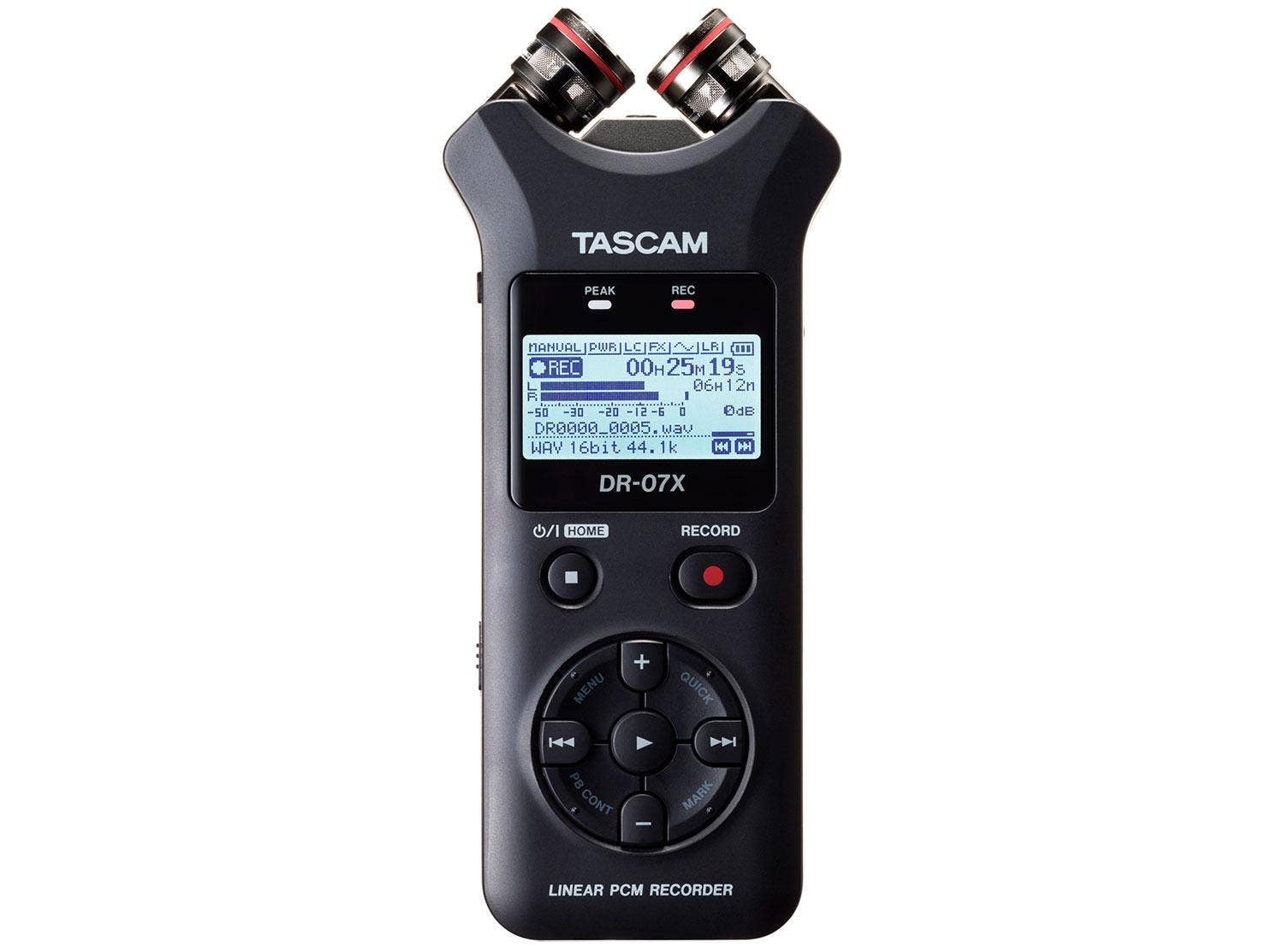 Tascam DR-07X Stereo Handheld Digital Audio Recorder with USB Audio Interface