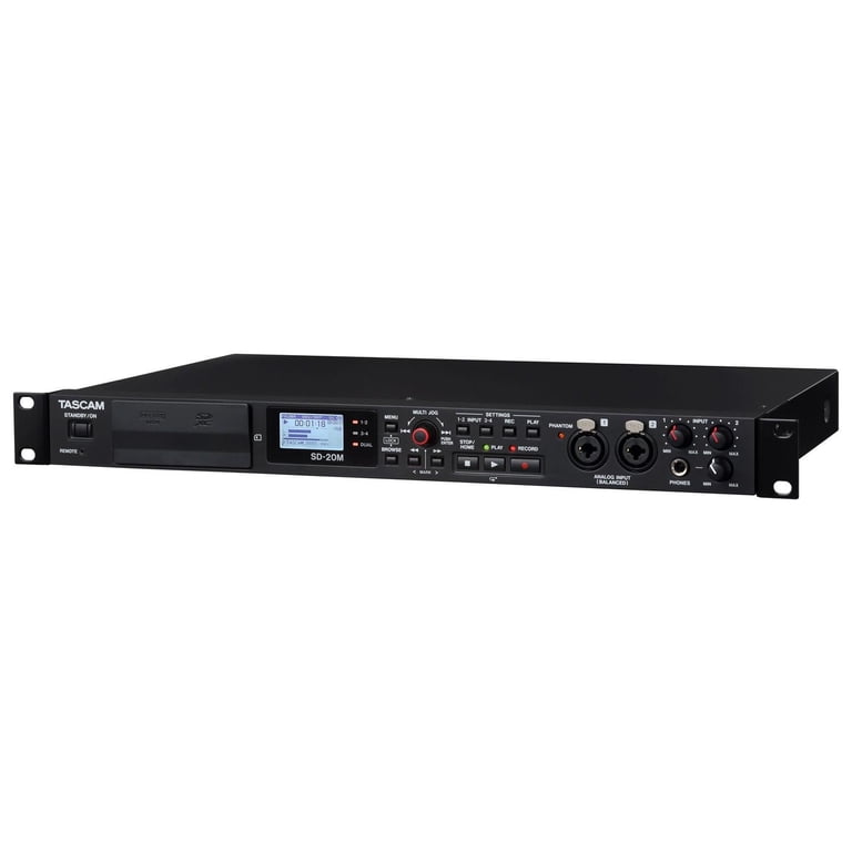 【美品】TASCAM Solid State Recorder SD-20M Tascam SD-20M Solid State Recorder wih XLR Mic Ins - Walmart.com