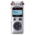 thumbnail image 1 of Tascam Silver Stereo Handheld DR-05X Digital Recorder and USB Audio Interface, 1 of 2