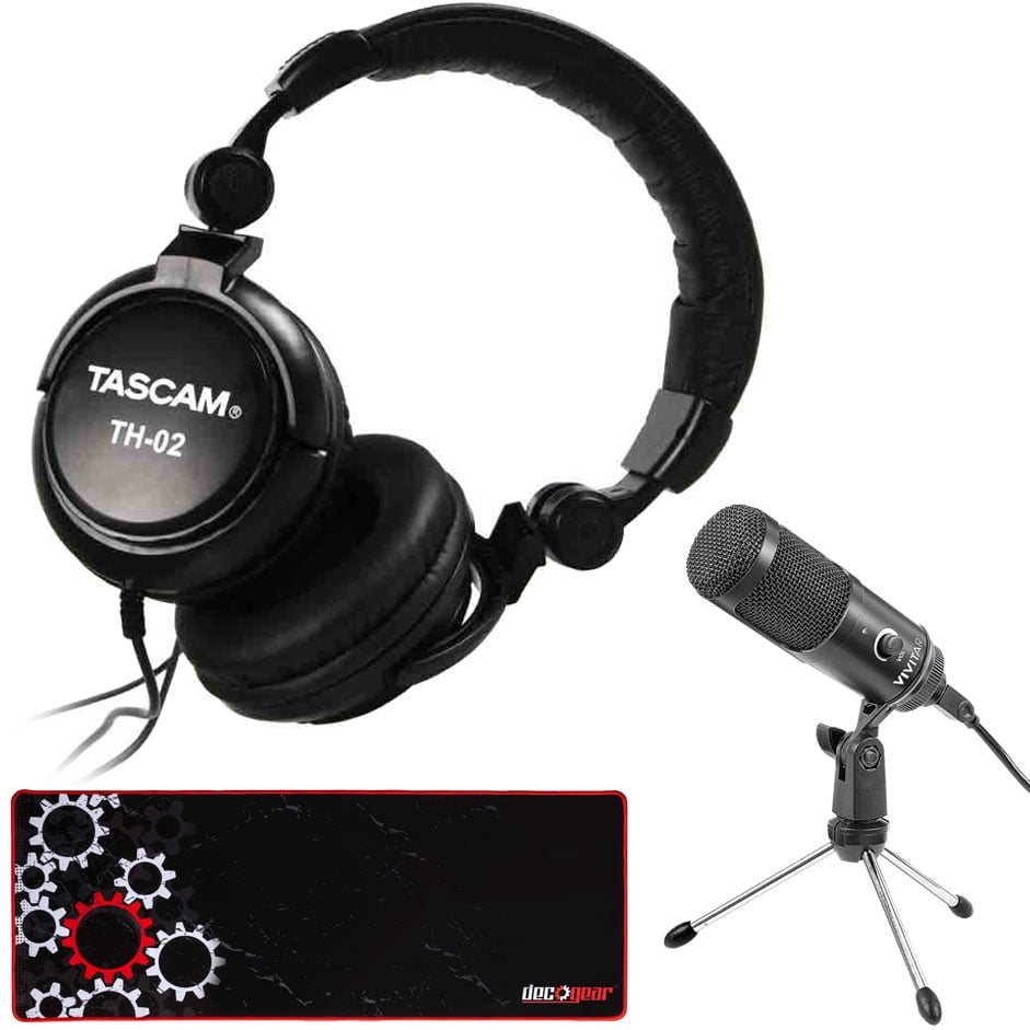 Tascam TH02 ClosedBack Professional Headphones Podcasting & Content