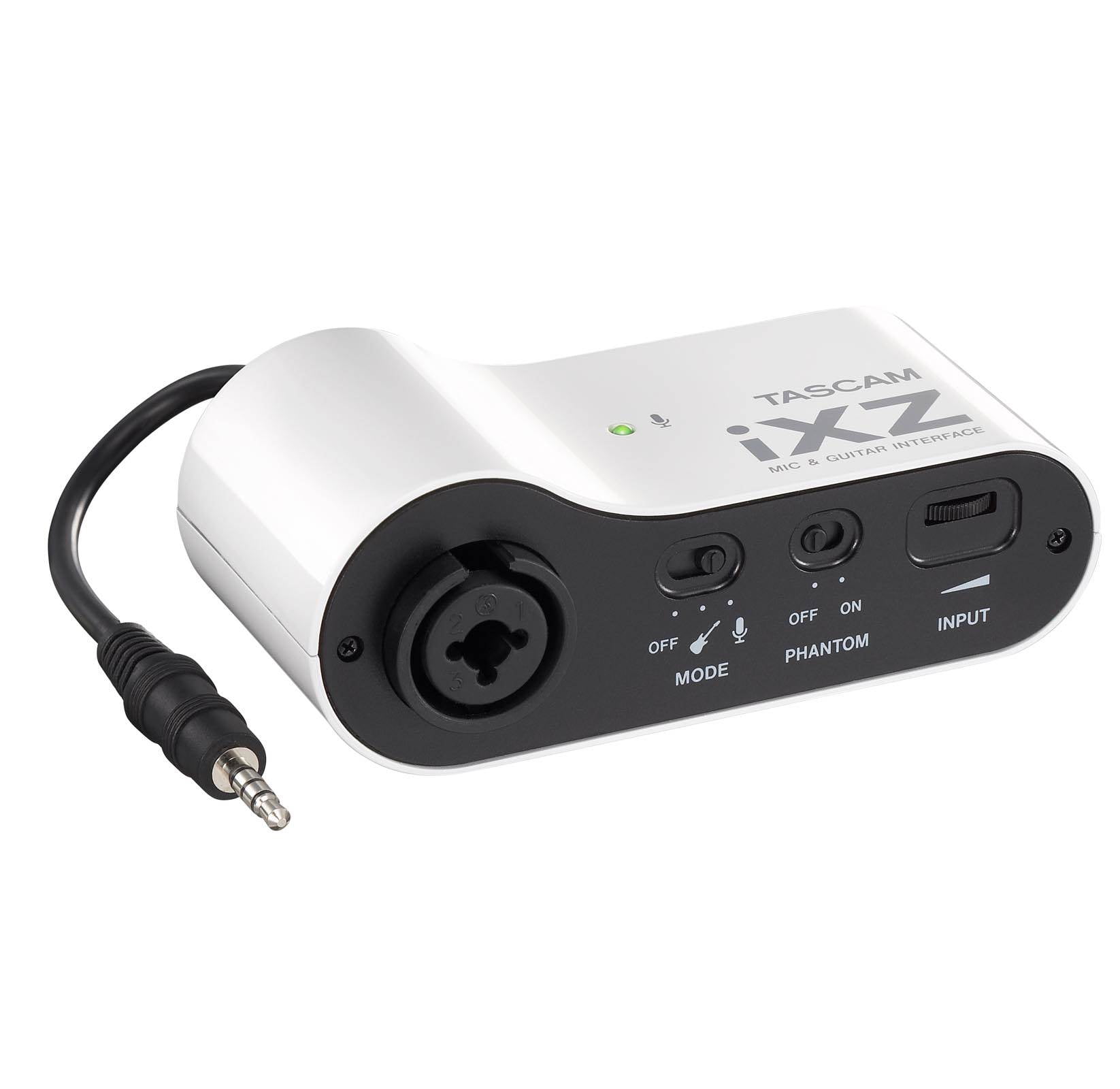 Tascam iXZ XLR Input Mic Microphone & Guitar Instrument