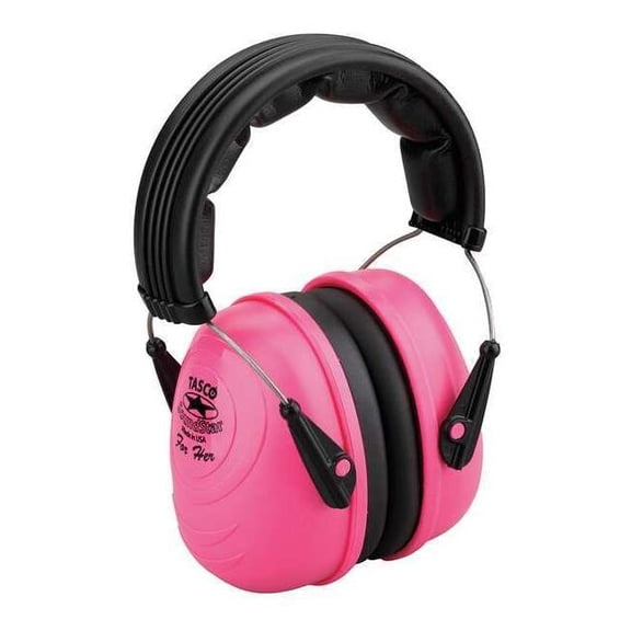 Sound Star Over-the-Head Ear Muffs, 25 dB NRR, Passive, General Purpose, Pink