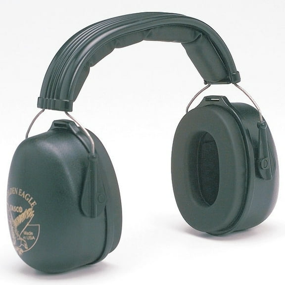Golden Eagle Over-the-Head Ear Muffs, 29 dB NRR, Passive, General Purpose, Black