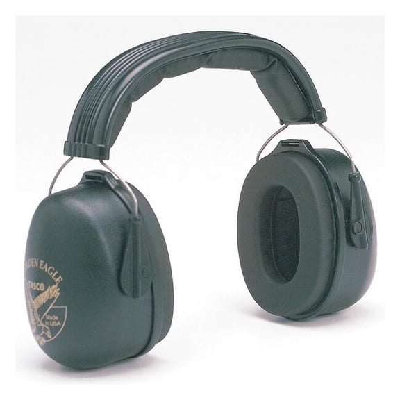 Golden Eagle Over-the-Head Ear Muffs, 29 dB NRR, Passive, General Purpose, Black