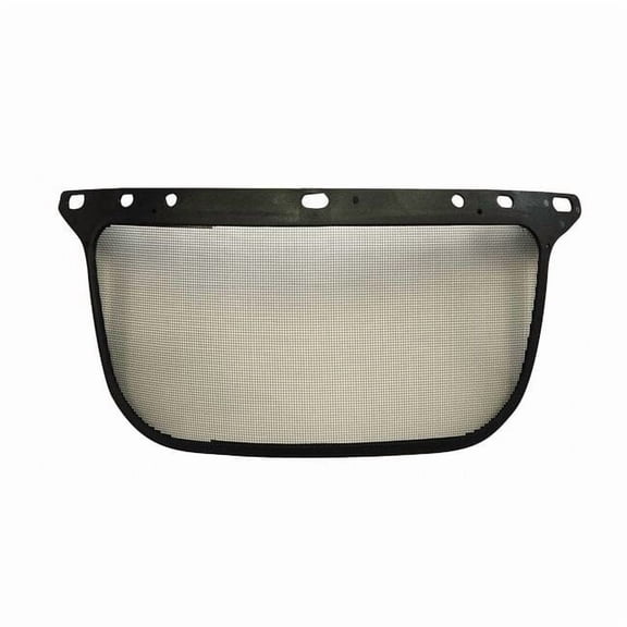 Screen Faceshield Visor, Black Visor, 6 1/2 in Height, Uncoated Lens, Black 101-04000