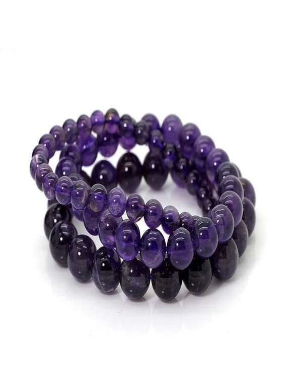 Calming, Healing Stone Bracelet, Purple