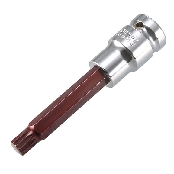 Tasharina 1/2-inch Drive 10mm Triple Square Spline Bit Extra Long Socket, S2 Steel
