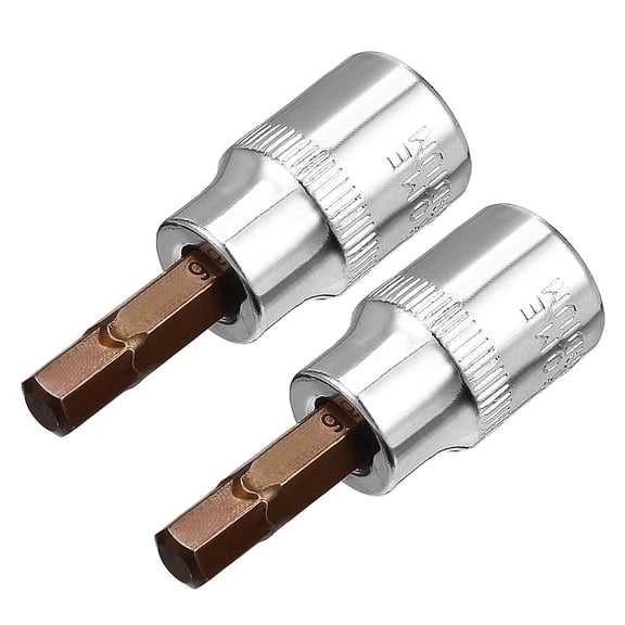 Tasharina 2Pcs 3/8 inch Drive 6mm Hex Bit Socket, S2 Steel