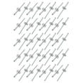 thumbnail image 1 of Tasharina 40 Pcs 3.2mm x 16mm Aluminum Open End Large Flange Blind Rivets, 1 of 2