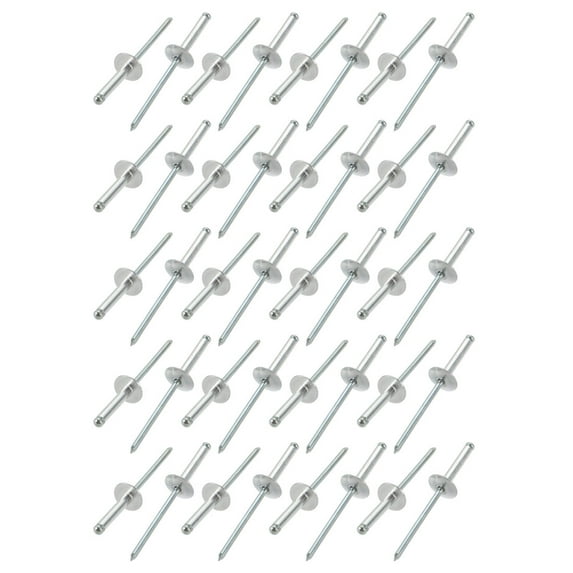 Tasharina 40 Pcs 3.2mm x 16mm Aluminum Open End Large Flange Blind Rivets
