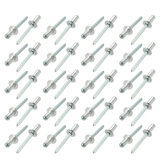 Tasharina 40 Pcs 6.4mm x 13mm Aluminum Open End Large Flange Blind Rivets