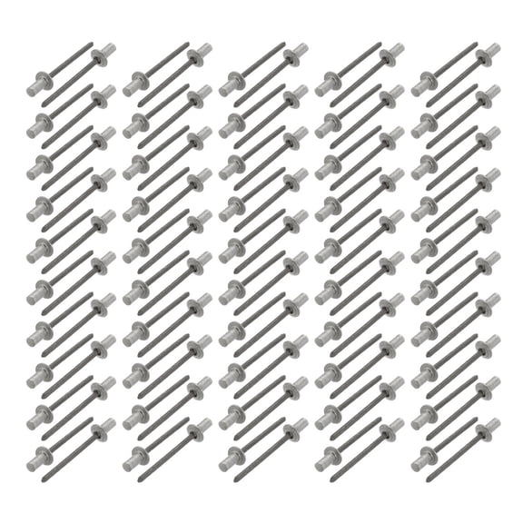 Tasharina 4mmx8mm Aluminum Round Dome Head Closed End Blind Rivets Fastener 100Pcs