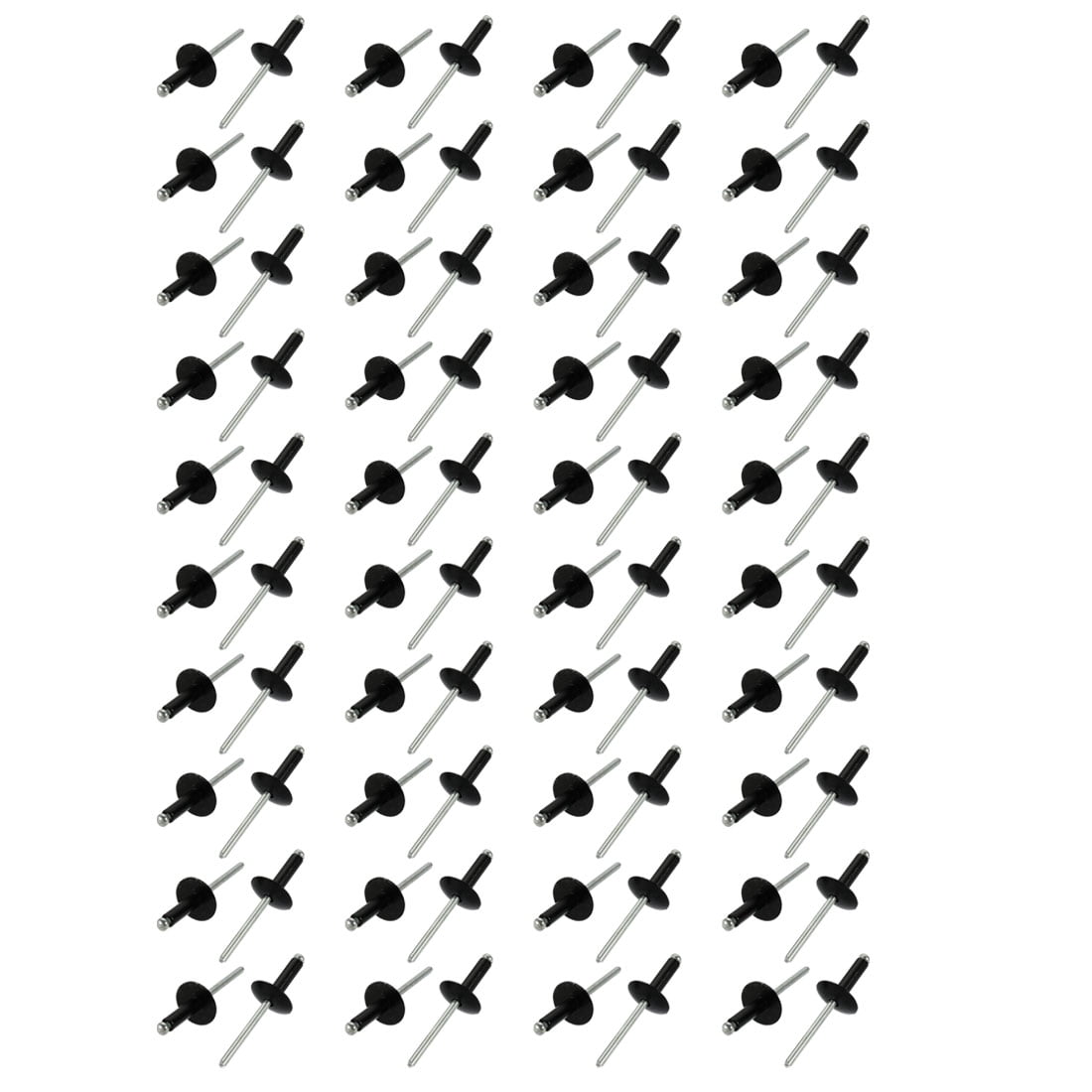 747 Rivets Tasharina 80Pcs 4.8mm x 16mm Aluminum Open End Large Flange Blind ...