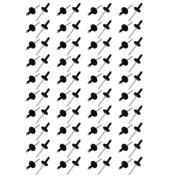 Tasharina 80Pcs 4.8mm x 16mm Aluminum Open End Large Flange Blind Rivets
